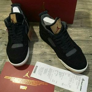 Air Jordan Retro 4 Levi collaboration